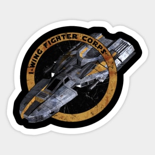 I - WING FIGHTER CORPS YELLOW Sticker